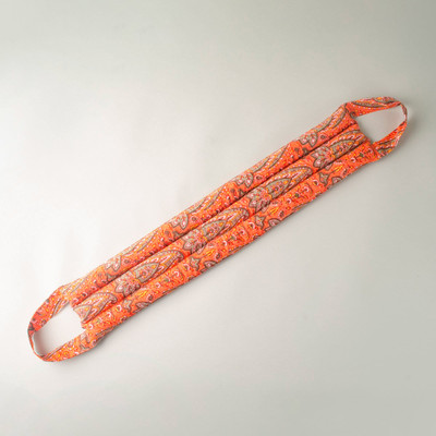 Cotton and flaxseed neck warmer, 'Warming Relief' - Colorful Cotton and Flaxseed Neck Warmer from India