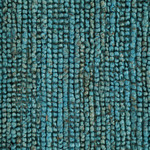 Natural solid turquoise jute area rug, 'Turquoise Loop' - Natural Solid Turquoise Jute Area Rug