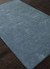 Hand loomed blue striped wool blend area rug, 'Denim Mist' - Hand Loomed Striped Denim Blue Wool Blend Area Rug