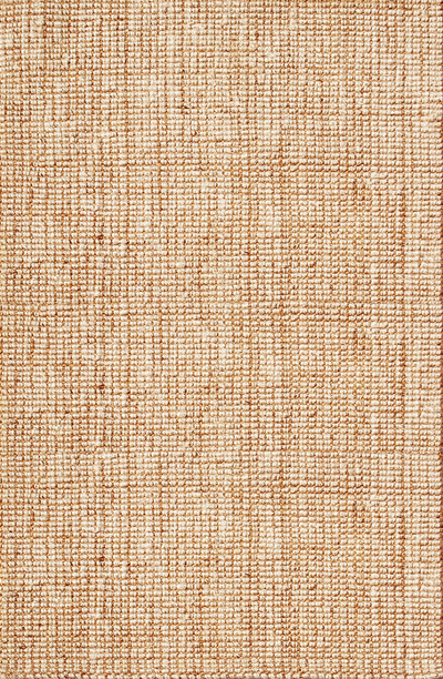 Natural ivory/white textured jute area rug, Eartherial