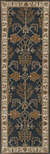 Hand-tufted area rug, 'Bluebell Spires' - Hand-Tufted 100% Wool Area Rug in Blues and Ivory (image 2f) thumbail