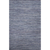Flat-weave solid blue cotton area rug, 'Persian Heather' - Flat-Weave Solid Blue Cotton Area Rug thumbail