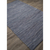 Flat-weave solid blue cotton area rug, 'Persian Heather' - Flat-Weave Solid Blue Cotton Area Rug (image 2c) thumbail