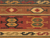 Flat-weave tribal red/yellow jute area rug, 'Mayem' - Flat-Weave Tribal Red/Yellow Jute Area Rug (image 2e) thumbail
