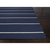 Flat-weave stripe blue/ivory wool area rug, 'Cassia' - Flat-Weave Stripe Blue/Ivory Wool Area Rug (image 2b) thumbail