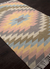 Indoor-outdoor tribal multi-color area rug, 'Erith' - Indoor-Outdoor Tribal Multi Color Area Rug