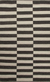 Flat-weave geometric ivory/black wool area rug, 'Barcode' - Flat-Weave Geometric Ivory/Black Wool Area Rug