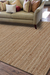 Teppich aus Jutemischung, „Zusa“ – handgewebter Teppich aus natürlicher Jute und Viskose in Taupe/Elfenbein