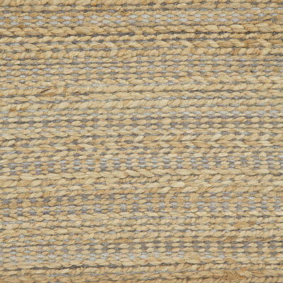 Jute blend area rug, 'Bizet' - Natural Jute and Rayon Hand Loomed Area Rug