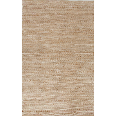 Teppich aus Jute und Baumwolle - Handgewebter Teppich aus natürlicher Jute und Baumwolle in Sand/Elfenbein