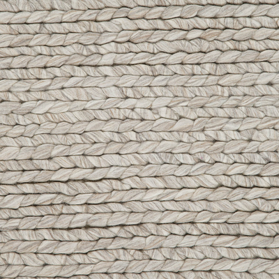 Textured tone-on-tone gray wool area rug, 'Sunda' - Textured Tone-on-tone Gray Wool Area Rug