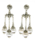 Cultured pearl chandelier earrings, 'Trinity in White' - Sterling Silver with Cultured Pearls Chandelier Earrings   thumbail