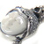 Pearl and peridot dangle earrings, 'Day Dreamers' - Pearl and Peridot Carved Bone Earrings (image 2f) thumbail