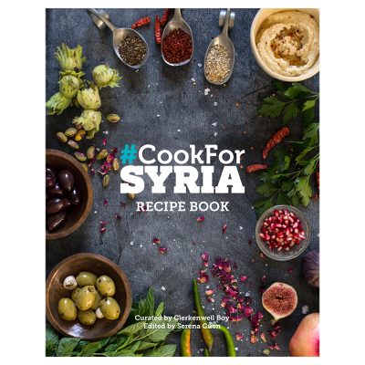 Hardcover book, 'Cook for Syria' - Authentic Syrian Cookbook for UK Syria Emergency Fund