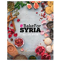 Hardcover book, '#Bake for Syria' - Authentic Syrian Cookbook for UK Syria Emergency Fund