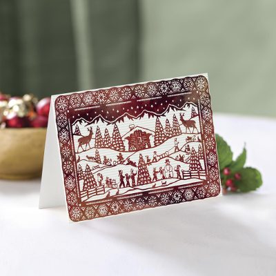 Unicef Charity Christmas Cards (Set of 10), 'Festive Alpine' - Unicef Charity Christmas Cards (Set of 10)