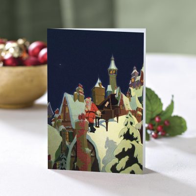 Unicef Charity Christmas Cards (Set of 10), 'Vintage Santa' - Unicef Charity Christmas Cards (Set of 10)