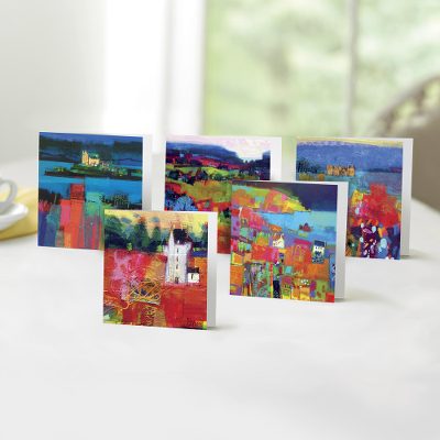 UNICEF greeting cards in keepsake box, 'Contemporary Scottish Landscapes' (set of 20) - Unicef Charity Greeting Cards in Keepsake Box (Set of 20)