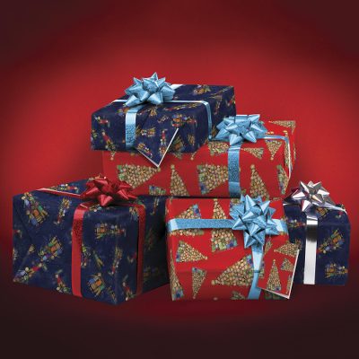UNICEF gift wrap set, 'Festive' - UNICEF Wrapping Paper Set