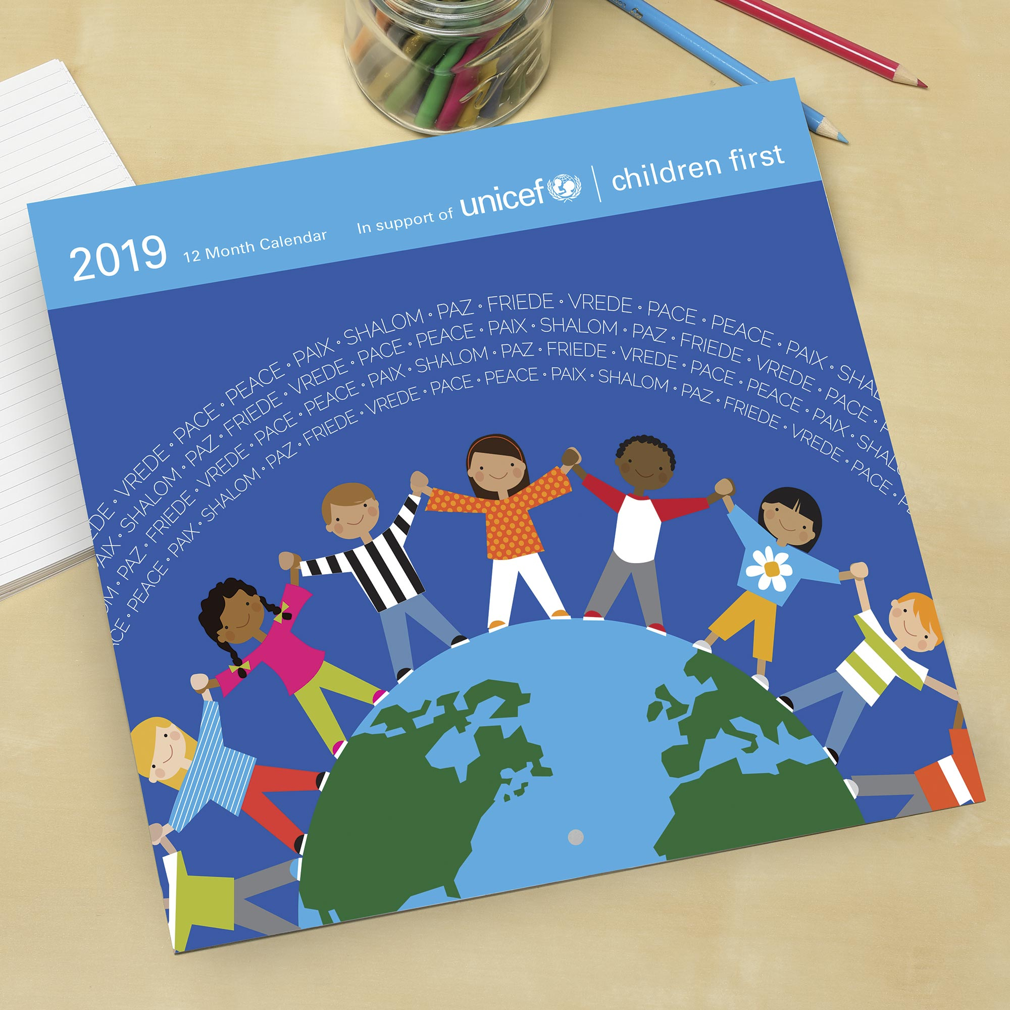 Unicef UK Market Unicef 2019 Wall Calendar Children's Art Work