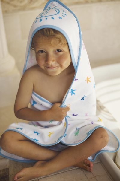 UNICEF Baby and Toddler Towel, 'Cuddle Time' - UNICEF Logo Baby and Toddler Towel-Blanket