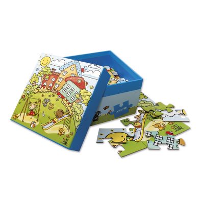 UNICEF jigsaw puzzle, 'A Day's Fun' - UNICEF Children's Jigsaw Puzzle in Storage Box