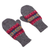 100% alpaca mittens, 'Inca Stripes' - Multicolored Knit 100% Alpaca Mittens from Peru (image 2d) thumbail