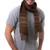 Men's alpaca blend scarf, 'Andean Clouds in Brown' - Men's Artisan Crafted Woven Brown Alpaca Blend Scarf (image 2a) thumbail