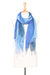 Cotton scarves, 'Delightful Breeze in Blues' (pair) - Cotton Wrap Scarves in Blue and Green from Thailand (Pair) (image 2a) thumbail