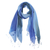 Cotton scarves, 'Delightful Breeze in Blues' (pair) - Cotton Wrap Scarves in Blue and Green from Thailand (Pair) (image 2c) thumbail