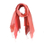 Cotton scarves, 'Delightful Breeze in Reds' (pair) - Cotton Wrap Scarves in Red Pink and Orange (Pair) (image 2c) thumbail