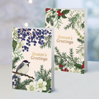 UNICEF holiday greeting cards, 'Botanical Christmas' (set of 10) - UNICEF Botanical Holiday Cards (Set of 10)