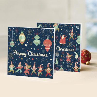 UNICEF holiday greeting cards, 'Party at the North Pole' (set of 10) - UNICEF Holiday Greeting Cards (Set of 10)