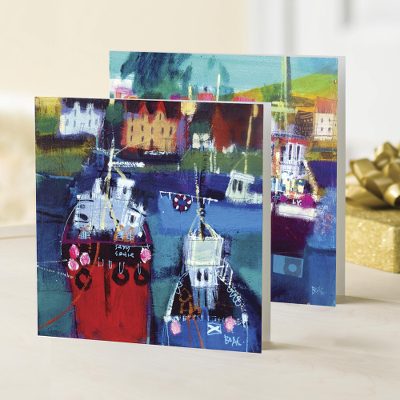 UNICEF greeting cards, 'Hebridean Harbor' (set of 10) - UNICEF greeting cards, 'Hebridean Harbor' (set of 10)