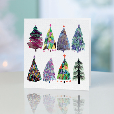 UNICEF Christmas cards, 'A Painterly Touch' (set of 10) - UNICEF Christmas Cards A Painterly Touch (Set of 10)