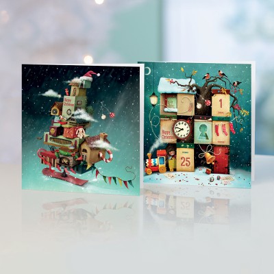 Unicef Christmas cards, 'The Countdown' (set of 10) - Unicef Christmas Cards The Countdown (Set of 10)
