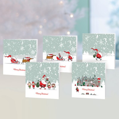 Unicef Christmas cards, 'Father Christmas' Journey' (set of 10) - Unicef Christmas Cards Father Christmas' Journey (Set of 10)