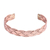 Copper cuff bracelet, 'Brilliant Weave' - Handcrafted Braided Copper Cuff Bracelet from Mexico (image 2c) thumbail