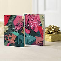 UNICEF Christmas greeting cards, 'A Wander in the Woods' (pack of 10) - UNICEF Contemporary Christmas Cards (pack of 10)