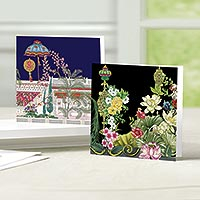 UNICEF all-occasion greeting cards, 'Deco Garden' (pack of 10) - UNICEF All-Occasion Greeting Cards (pack of 10)