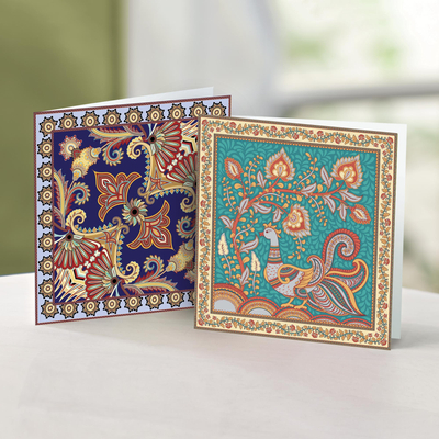 UNICEF all-occasion greeting cards, 'Persian Patterns'  (pack of 10) - UNICEF All Occasion Cards (set of 10)