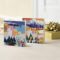 UNICEF Christmas greeting cards, 'Christmas in the Highlands' (pack of 10) - UNICEF Christmas Cards (pack of 10)