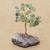 Quartz gemstone tree, 'Verdant Leaves' - Quartz Gemstone Tree with an Amethyst Base from Brazil (image 2b) thumbail