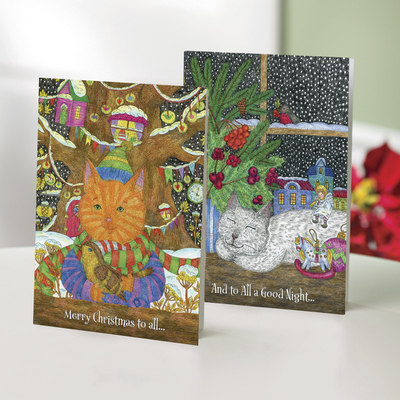 Unicef holiday greeting cards, 'The Night Before Christmas' (set of 12) - UNICEF Sustainable Christmas Cards (set of 12)
