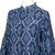 Denim shirt jacket, 'Brocade Flowers' - Woven Cotton Button-Up Shirt Jacket from Java