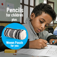 Gift of Education Bundle - Education Bundle: 1,000 Pencils for Children, Pouch for You