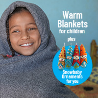 Gift of Warmth Bundle - Warmth Bundle: Warm Blankets for Children, Ornaments for You