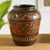 Aged Cuzco vase, 'Labyrinth' - Collectible Ceramic Cuzco Vase