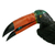 Onyx and jasper sculpture, 'Toucan Dines' - Multicolor Bird Onyx Jasper Gemstone Sculpture (image 2d) thumbail