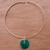 Chrysocolla choker, 'Magic Circle' - Chrysocolla Choker Silver 950 Necklace from Peru (image 2b) thumbail